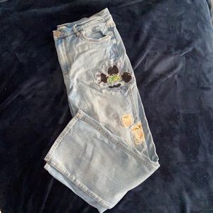 Loft embroidered jeans Sz 30/10